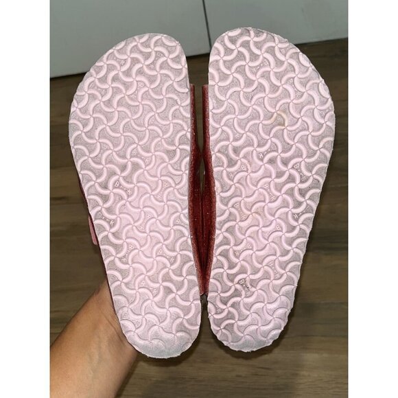 Birkenstock Pink Glitter Arizona Sandals Girl Size 34 SIze 2 - Picture 4 of 8